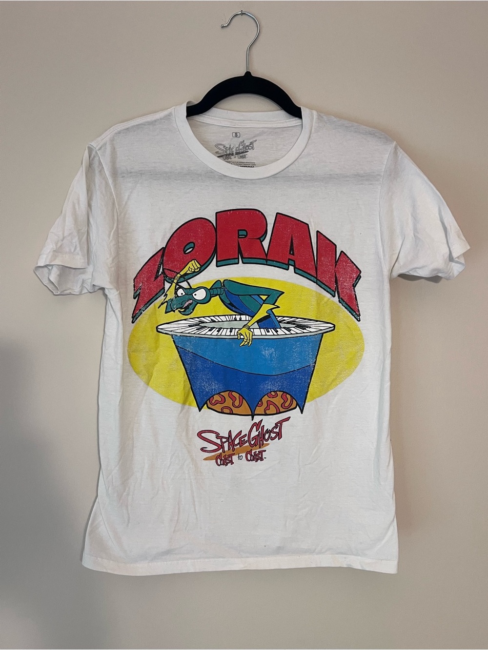 Ripple Junction Zorak Tee - White with Red, Yellow, Blue, Green
